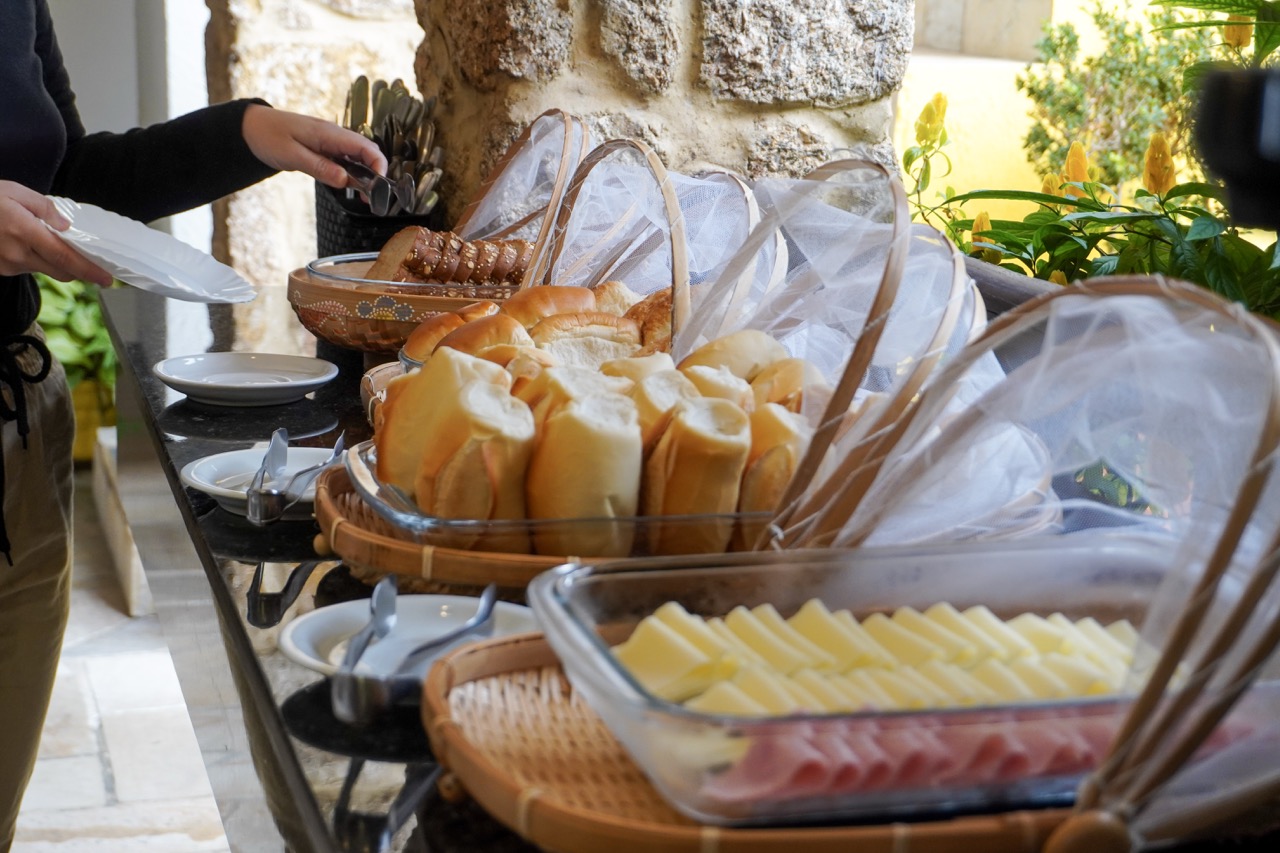 Buffet de café da manhã da Pousada Cicerone